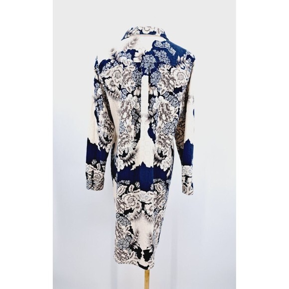 Soft Surroundings L Large Floral Button Shirt Jacket Cotton Blend Shacket Pocket - Picture 2 of 7